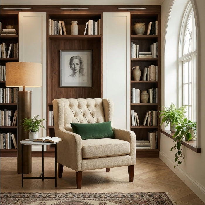 Aria Brown Accent Chair