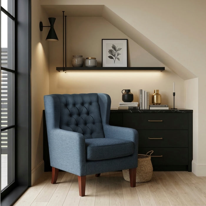 Aria Brown Accent Chair