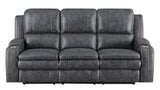 Wasatch Iron Fabric Power Reclining Sofa