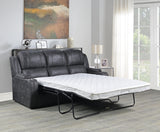 Wasatch Iron Fabric Queen Sleeper Sofa & Power Reclining Loveseat
