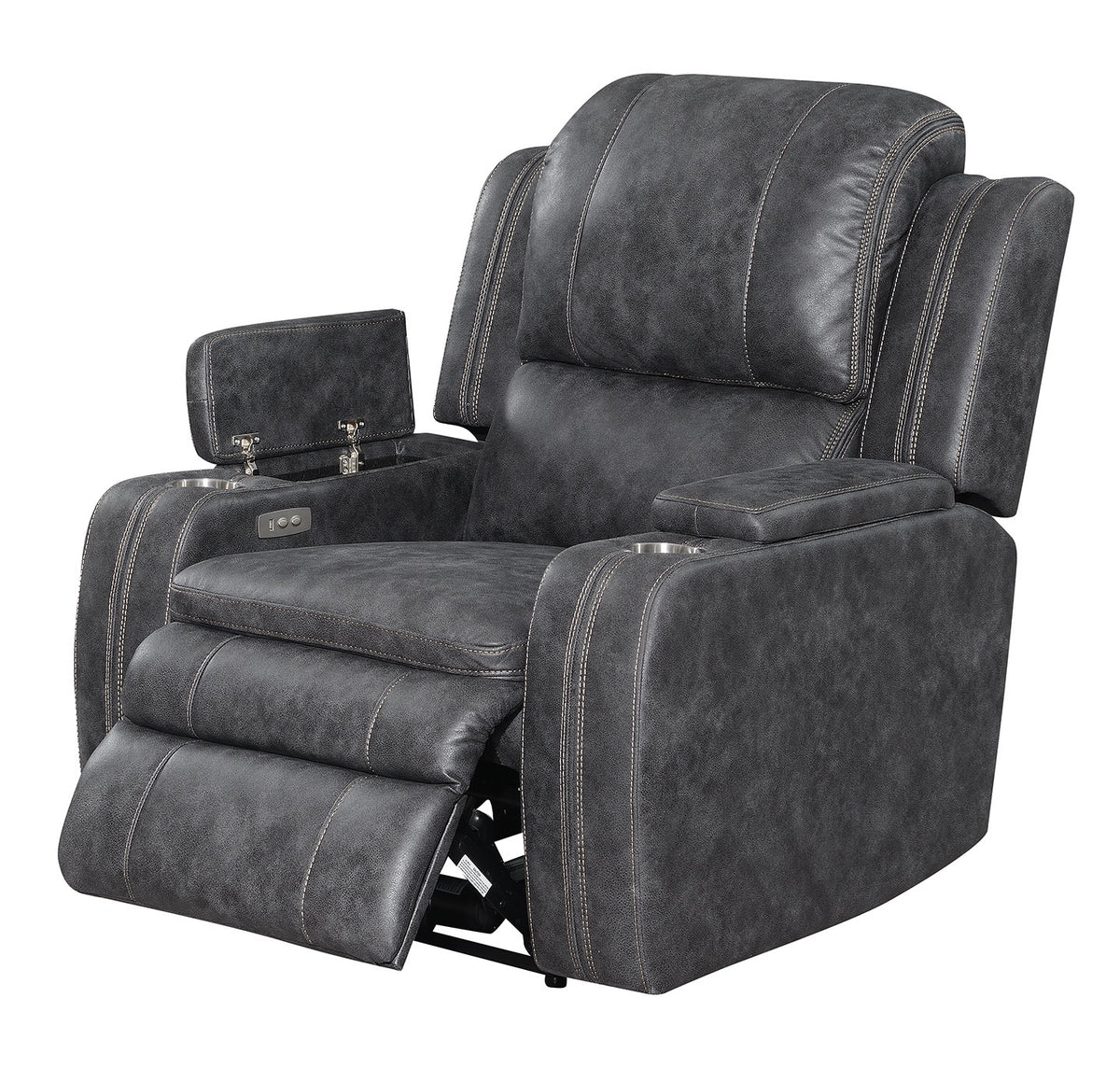 Wasatch Iron Fabric Power Lift Recliner