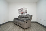 Midway Pewter Fabric Reclining Sofa