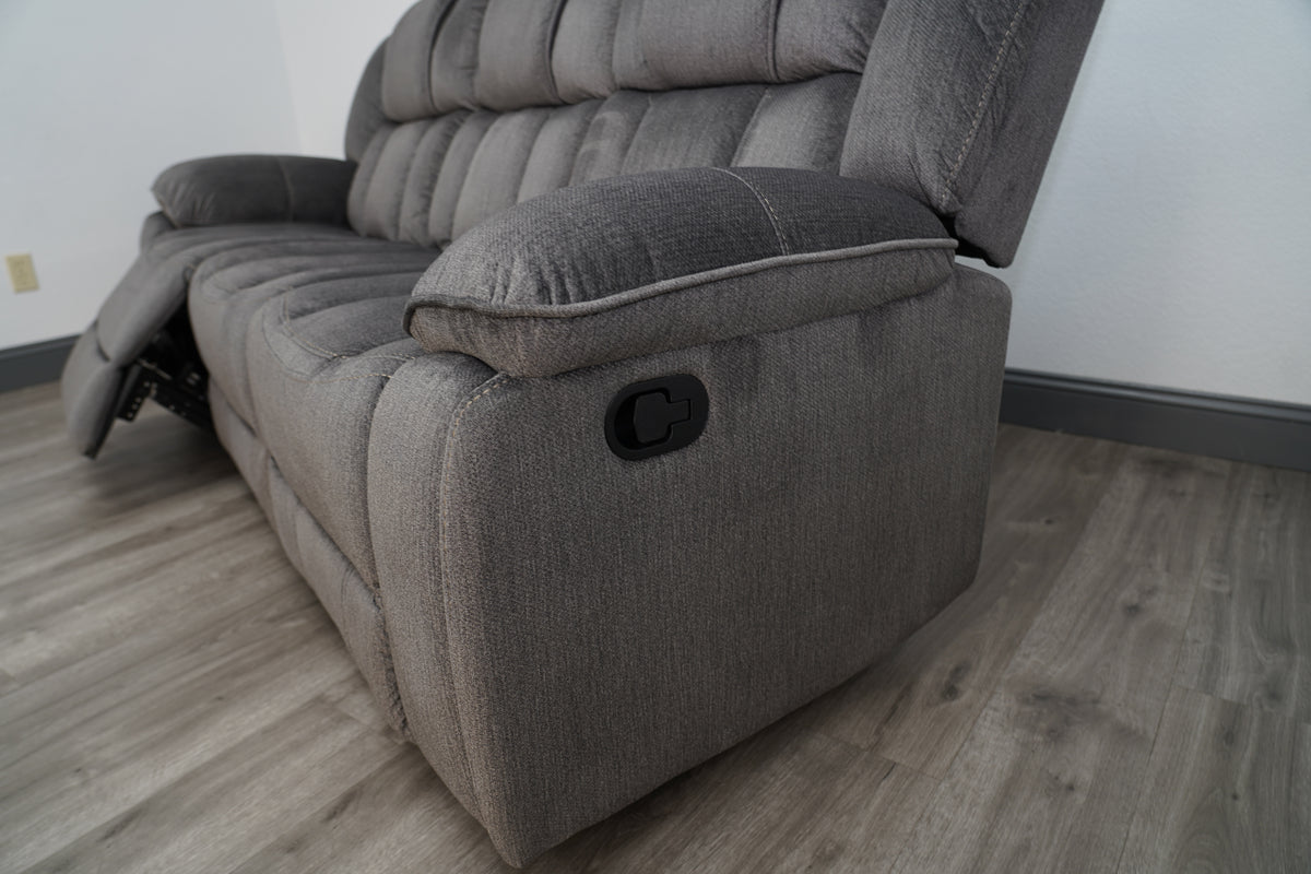 Midway Pewter Fabric Reclining Sofa