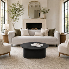 Andersonia Black Wood Minimalist Coffee Table