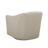 Boulevard White Swivel Chair