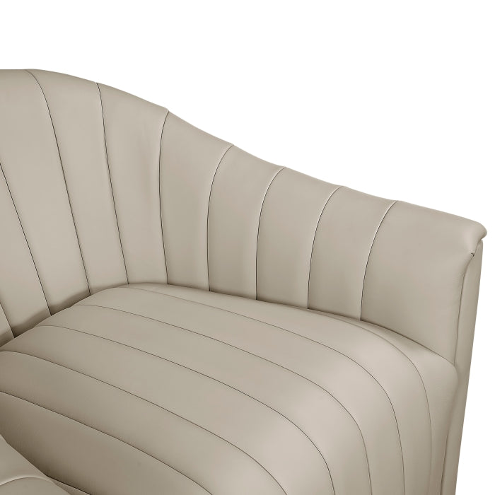 Boulevard White Swivel Chair