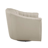 Boulevard White Swivel Chair