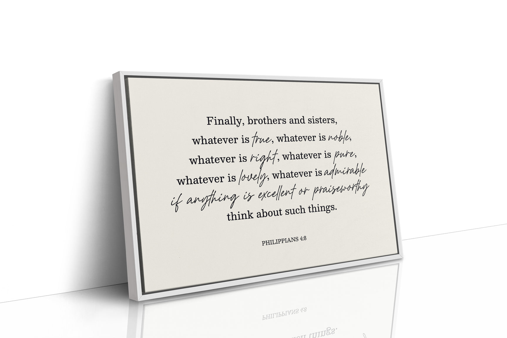Think on These Things Philippians 4:8 Print