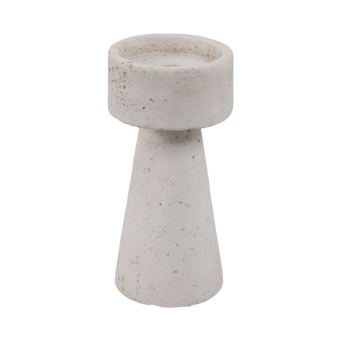 Carlin White Small Candle Holder
