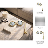 Campbell Gold/Clear Glasses Magnifying Glass