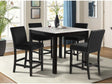 Lennon Black Counter Height Dining Room Set / 5pc - Ornate Home