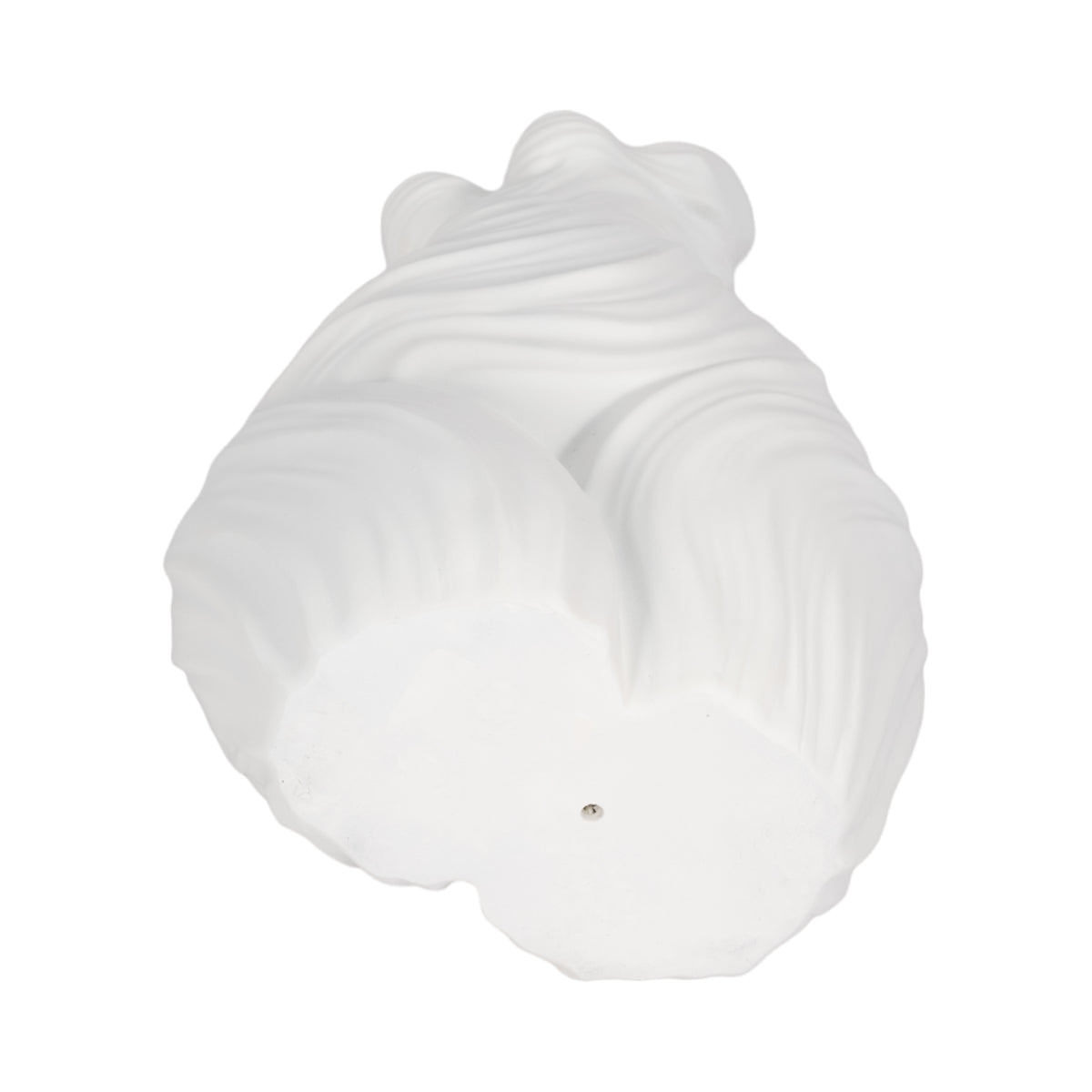 Riverkern White Small Curvy Ribbed Sculpture