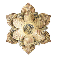 13” Tuscan Metal Flower Wall Art Decor - Ornate Home