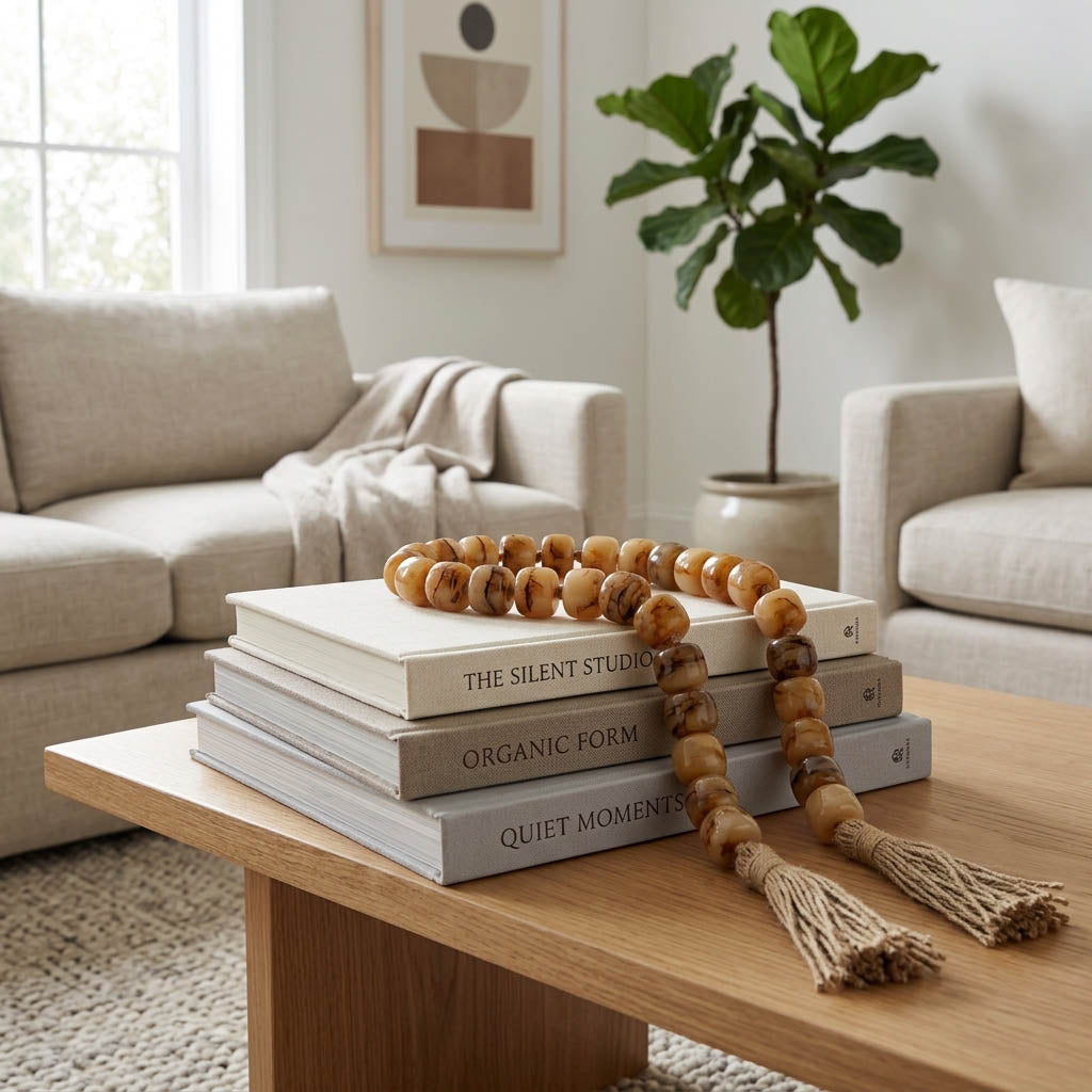 Taylor Light Brown Resin Garland