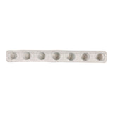 Strawberry White/Tan Wood Log 7-Cup Tealight Holder