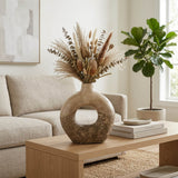 Covedale Multicolor Large Open Cut-Out Terracotta Vase
