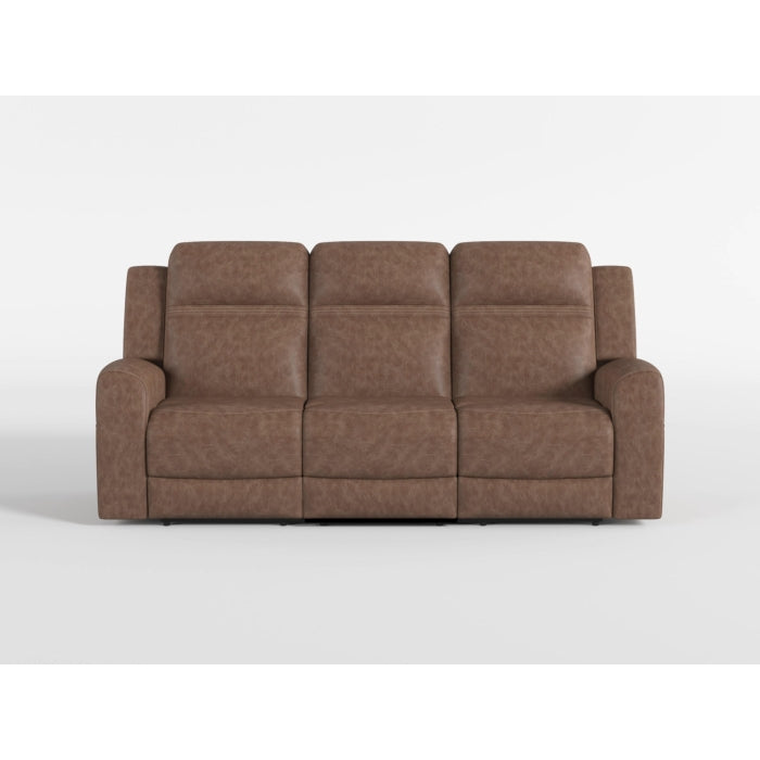 Hearth Brown Double Reclining Sofa