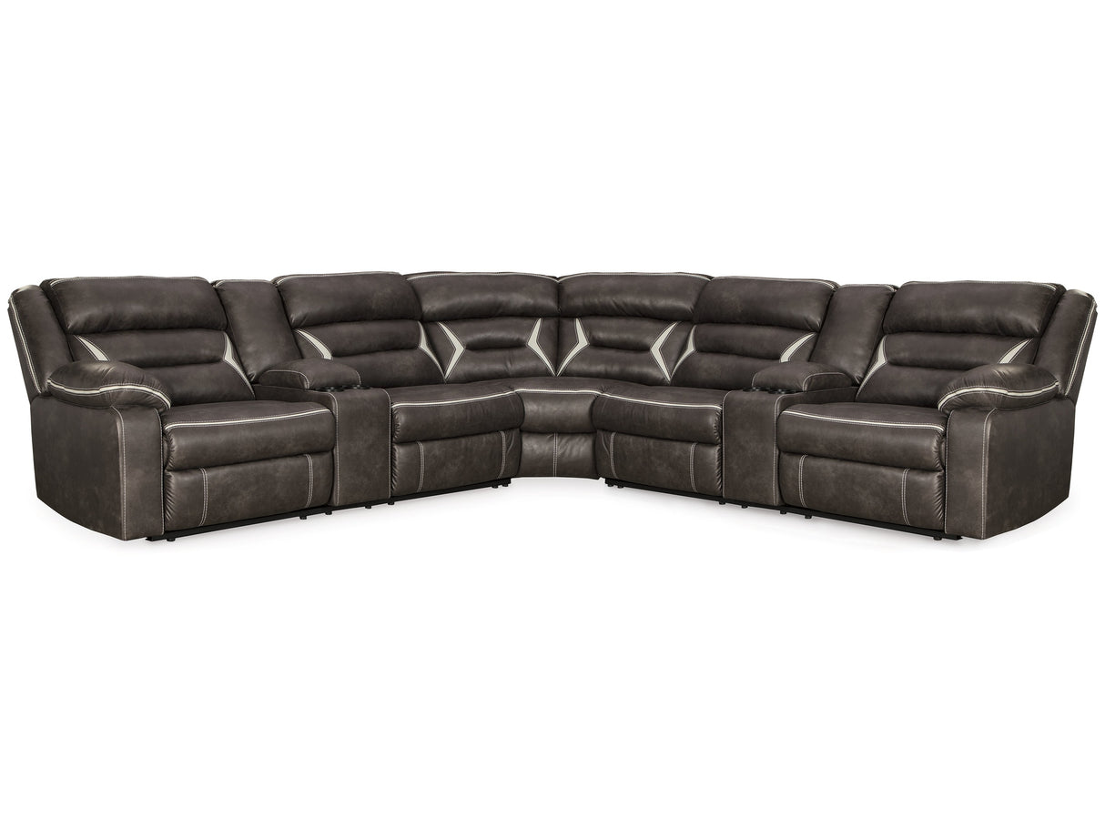 Kincord Midnight 3-Piece Power Reclining Sectional - Ornate Home