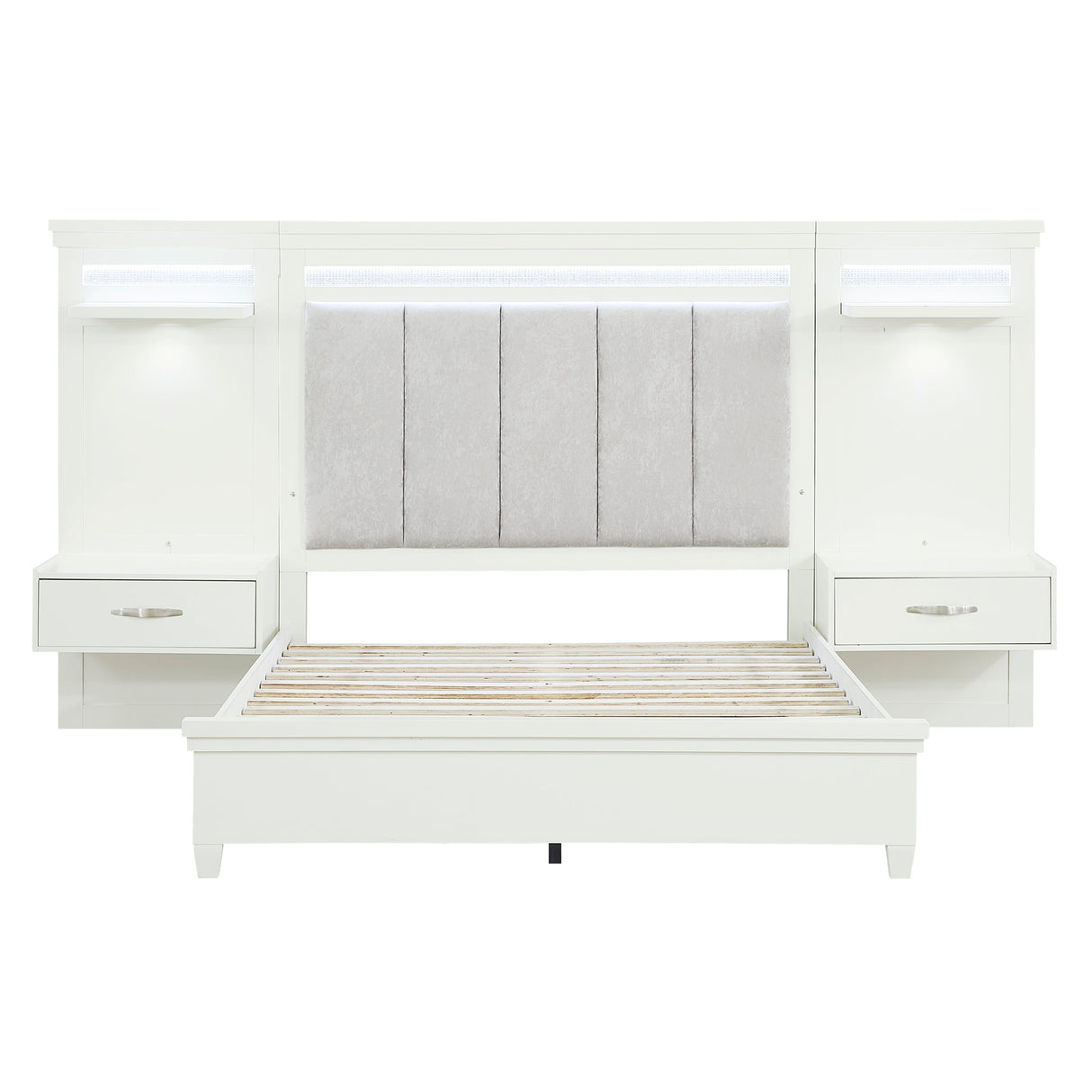 Kidman White 3-Piece Eastern King Bedroom Set - Ornate Home