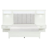 Kidman White 3-Piece Eastern King Bedroom Set - Ornate Home