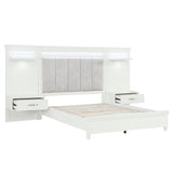 Kidman White 3-Piece California King Bedroom Set - Ornate Home