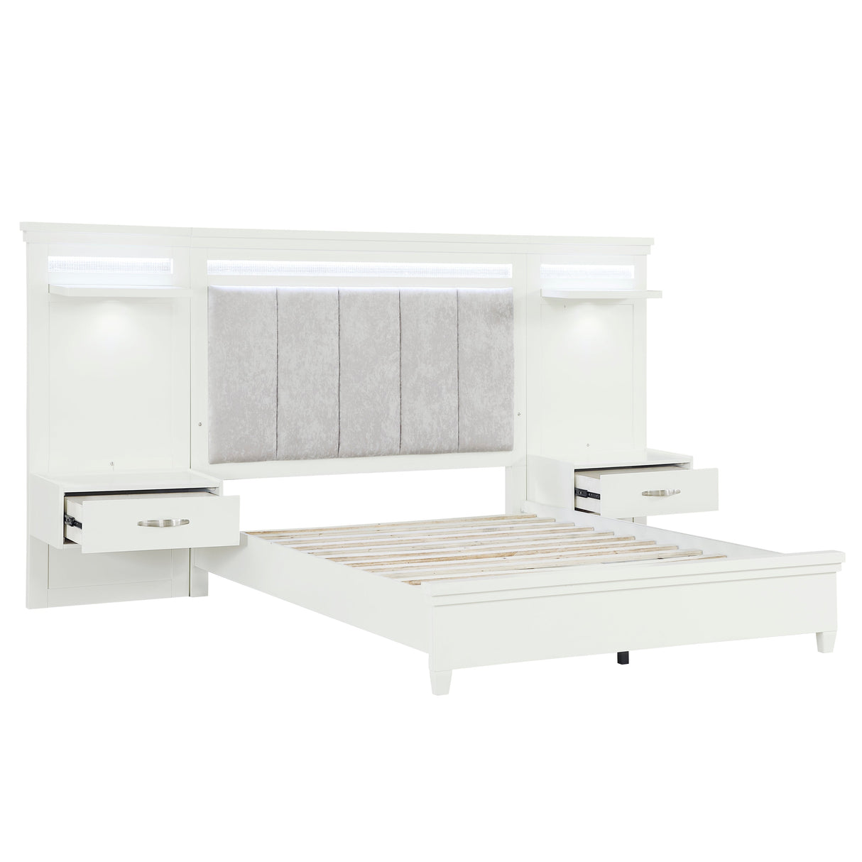 Kidman White 3-Piece Queen Bedroom Set - Ornate Home