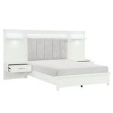 Kidman White 3-Piece Eastern King Bedroom Set - Ornate Home