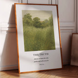 The Truth John 8 Field Scripture Art