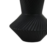 San Benito Black/White Ribbed Totem Table Lamp