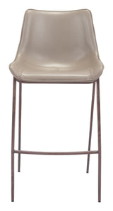Magnus Brown & Walnut Barstool (Set of 2)