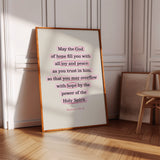 Romans 15 Hope and Peace Scripture Print