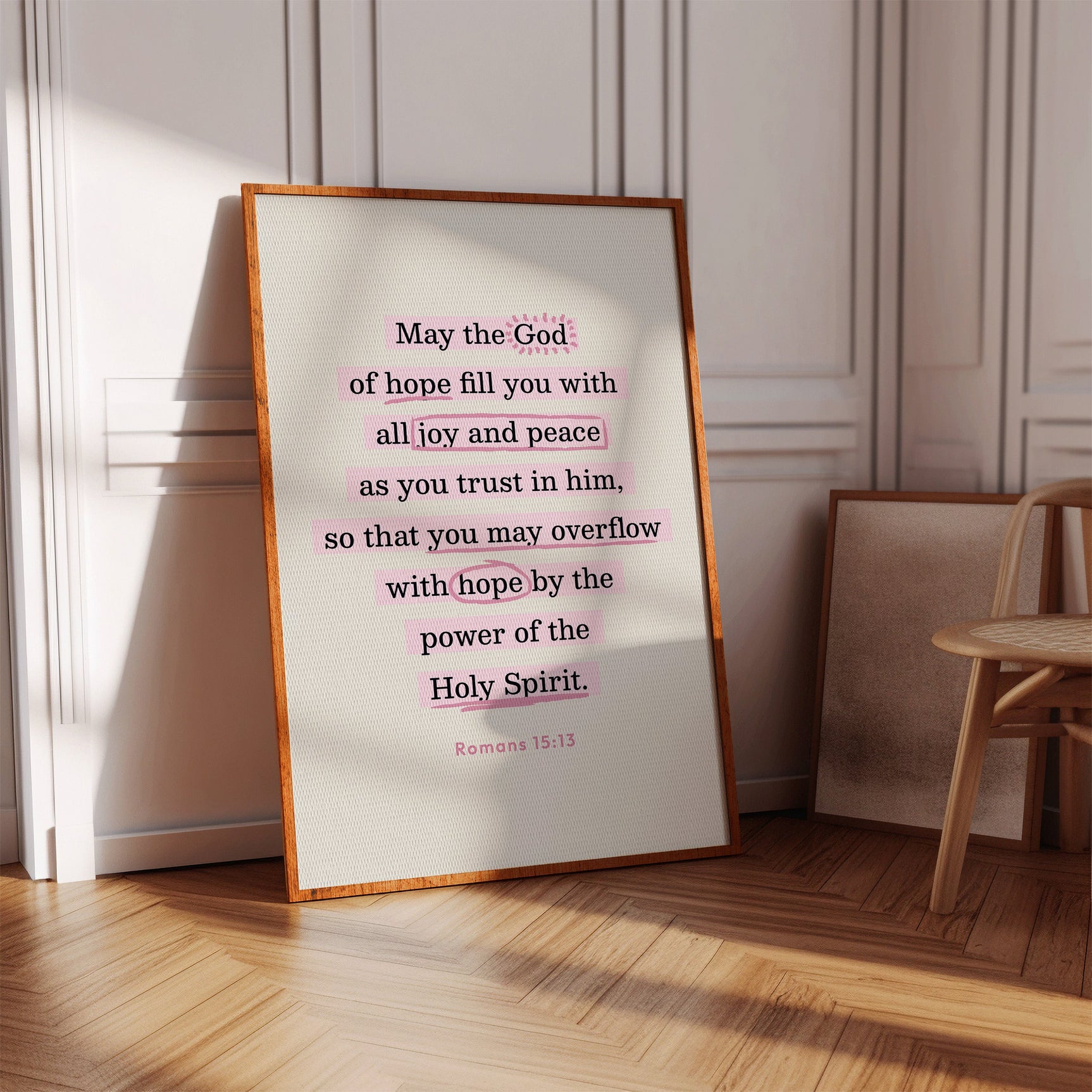 Romans 15 Hope and Peace Scripture Print