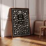 It Is Well With My Soul Floral Print