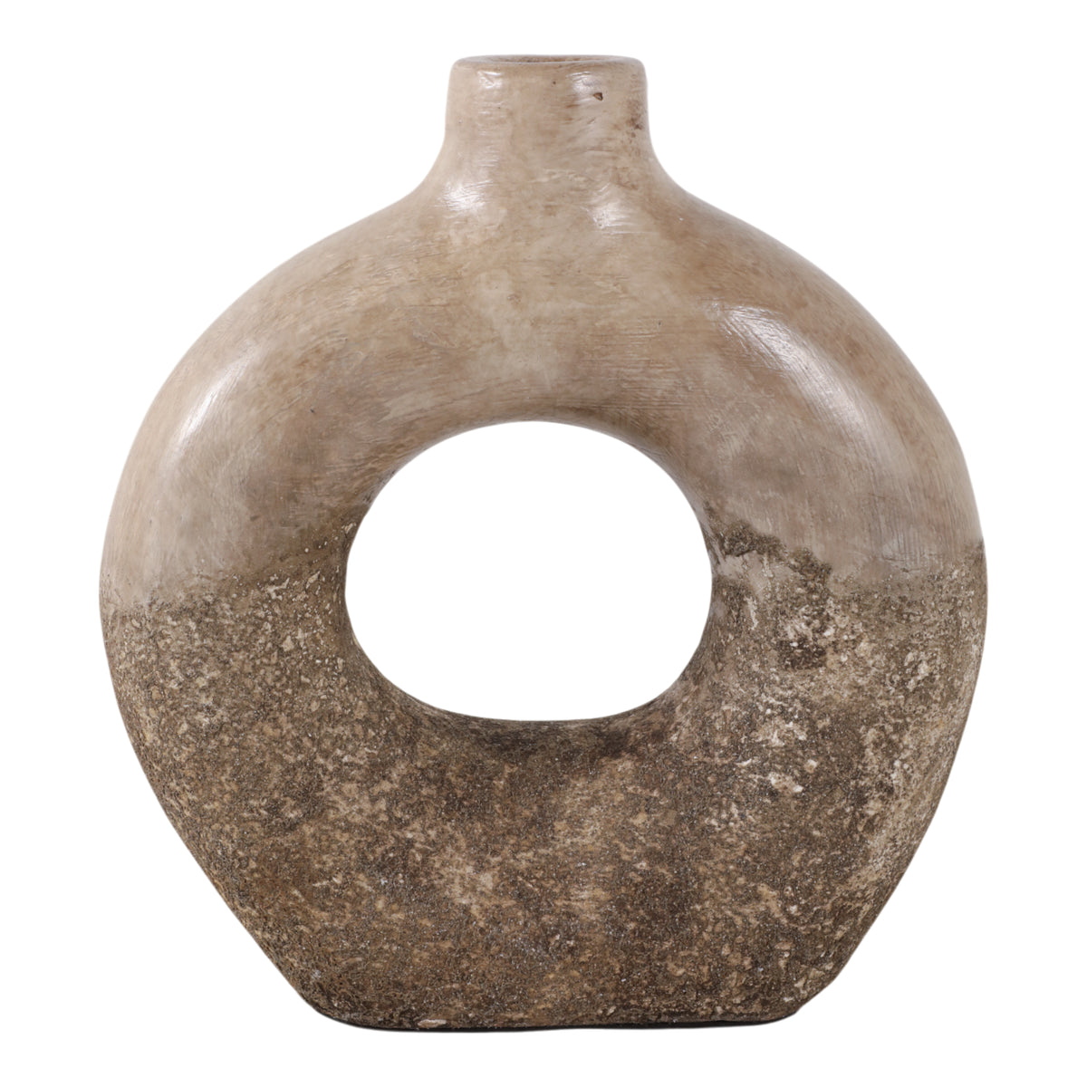 Covedale Multicolor Large Open Cut-Out Terracotta Vase