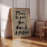 Hope and a Future Scripture Overlay Print