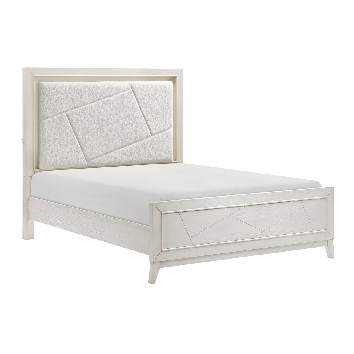 Asteria Antique White Queen Bed - Ornate Home