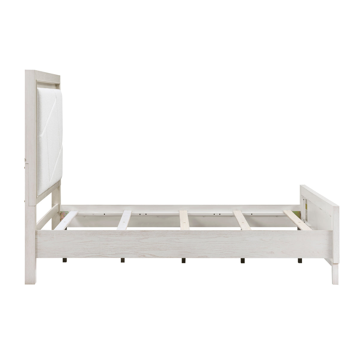 Asteria Antique White Queen Bed - Ornate Home