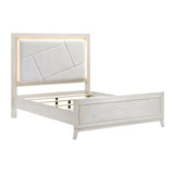 Asteria Antique White Queen Bed - Ornate Home