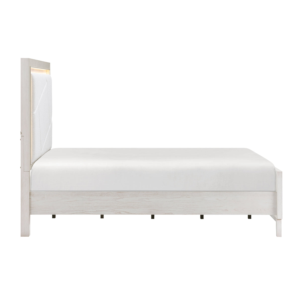 Asteria Antique White Queen Bed - Ornate Home