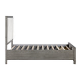 Rowan Silver Twin Platform Bed With Footboard Storage