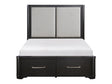 Gilbert Charcoal Eastern King Platform Bed - Ornate Home