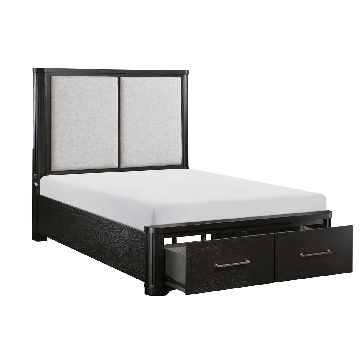 Gilbert Charcoal Queen Platform Bed - Ornate Home