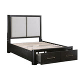 Gilbert Charcoal California King Platform Bed - Ornate Home