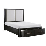 Gilbert Charcoal Eastern King Platform Bed - Ornate Home