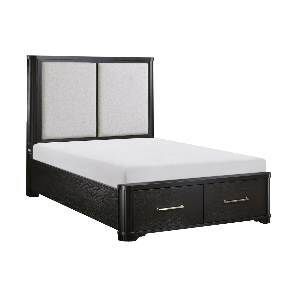 Gilbert Charcoal Queen Platform Bed - Ornate Home