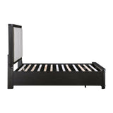 Gilbert Charcoal Queen Platform Bed - Ornate Home