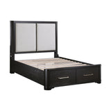 Gilbert Charcoal California King Platform Bed - Ornate Home