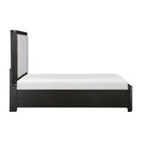 Gilbert Charcoal Queen Platform Bed - Ornate Home