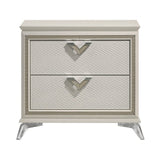 Audra White Nightstand - Ornate Home