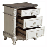 Cinderella Antique White Nightstand - Ornate Home